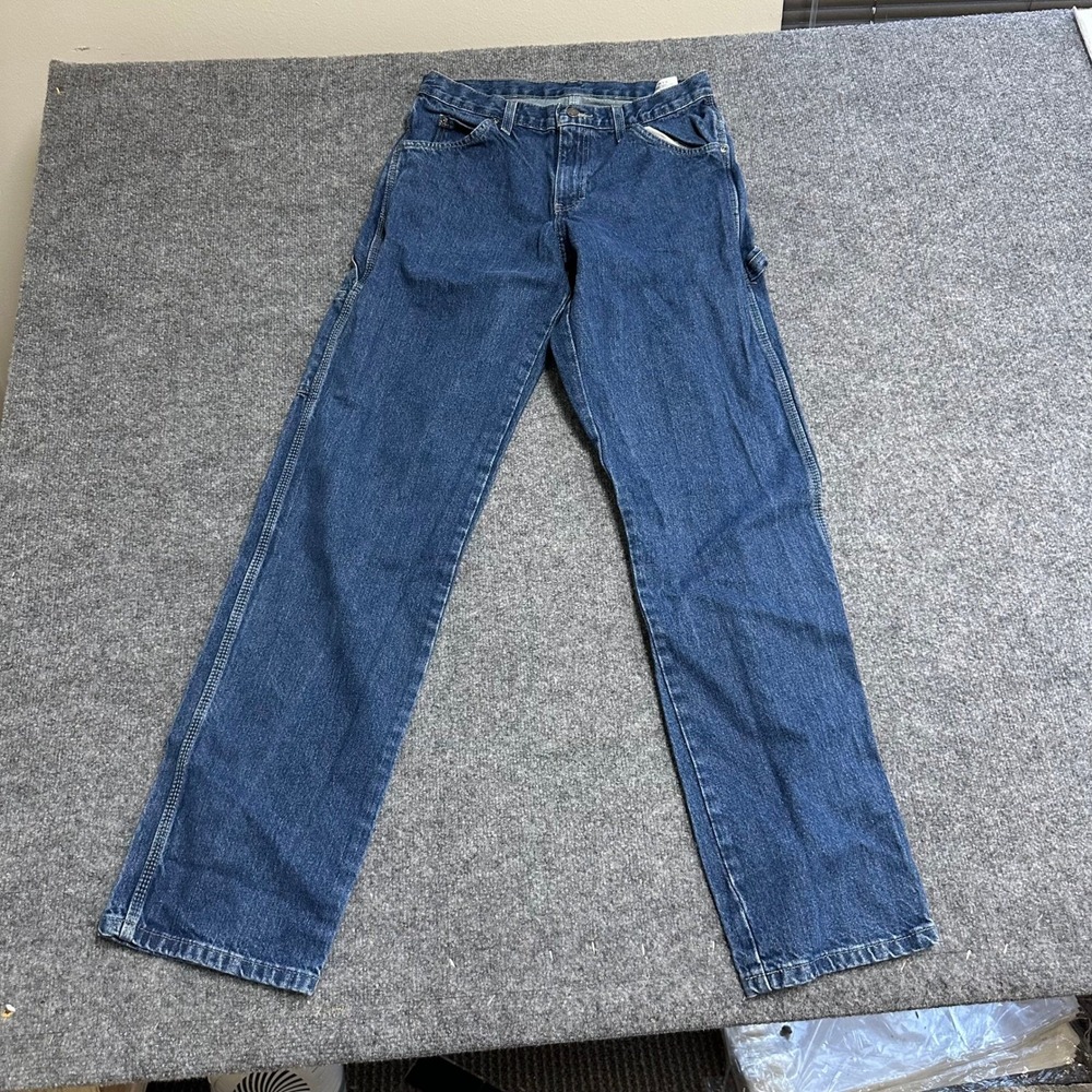 Dickies Carpenter Jeans Mens Size 30x34 Blue Denim Relaxed Straight Workwear